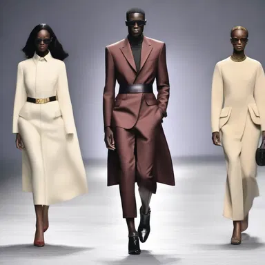The fashion designer's collection embodied respectability, featuring sophisticated and stylish garments that exuded professionalism.