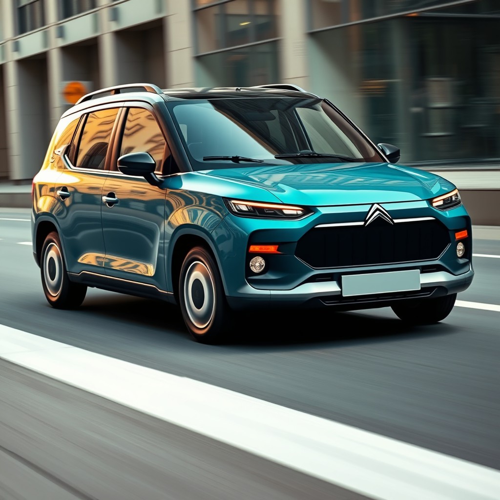 A modern reinterpretation of the classic Citroen Visa, blending the charm of the original design with contemporary aesthetics