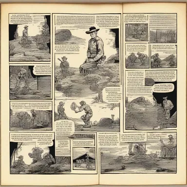 With great attention to detail, the mounter skillfully arranged and mounted the comic book pages, preserving the integrity of the artwork.