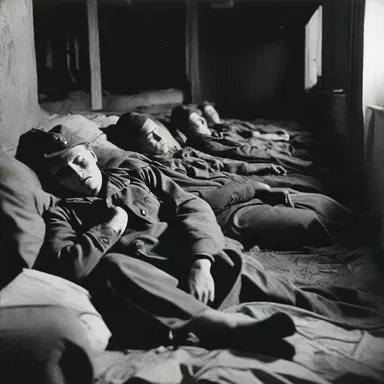 During World War II, many soldiers would lie awake at night, unable to sleep due to the constant sounds of bombings.