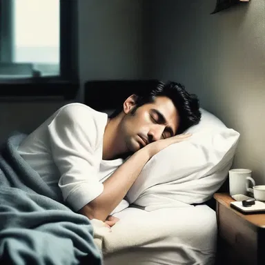 In the novel, the protagonist would often lie awake contemplating the meaning of life.