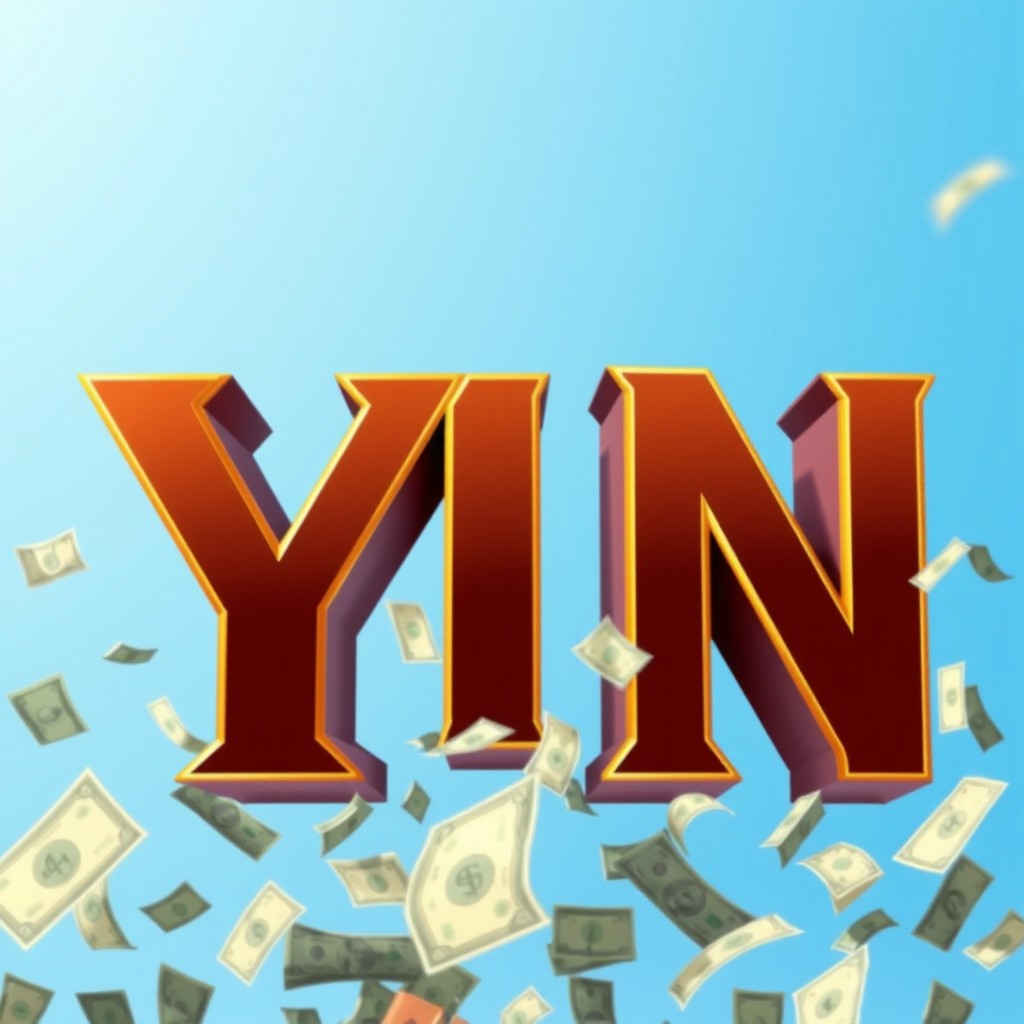 A logo design featuring the letters 'YN' prominently displayed in a rich brown color and accented with gold highlights