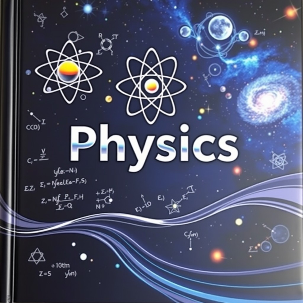 An eye-catching cover design for a physics textbook