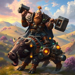 Forge Your Adventure: Dwarven Inventor in Action