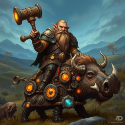 Forge Your Adventure: Dwarven Inventor in Action