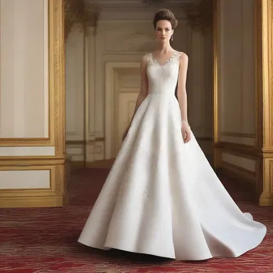 The dress featured a bold thumb molding pattern along the hemline, adding a touch of sophistication to the design.