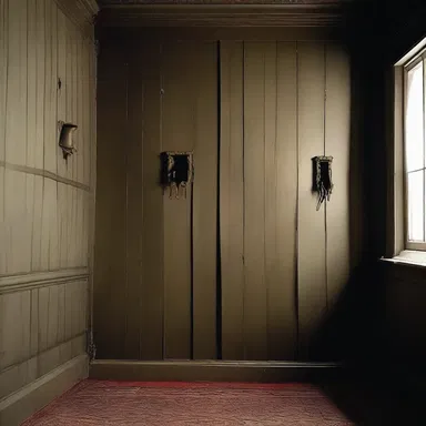 As the character explored the haunted house, they noticed eerie thumb moldings lining the walls, adding to the spooky atmosphere.