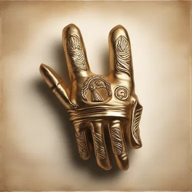 According to Greek mythology, the goddess Athena created the first pair of gloves, and the thumb was said to represent strength and skill.