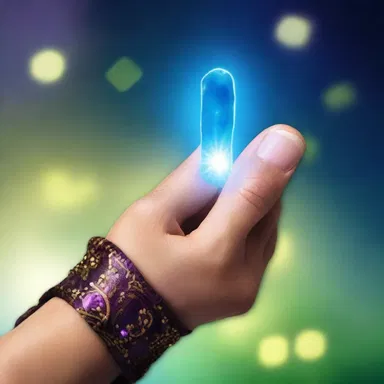 In a magical realm, the enchanted thumb possessed the power to grant wishes.