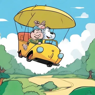 In the popular cartoon series, the main character would often thumb a ride to reach their destinations quickly.