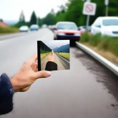 Why did the hitchhiker carry a photo of their thumb? In case they wanted a 'thumbs up' from passing motorists!