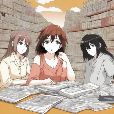 Anime enthusiasts love to thumb through manga to immerse themselves in the captivating world of Japanese animation and storytelling.