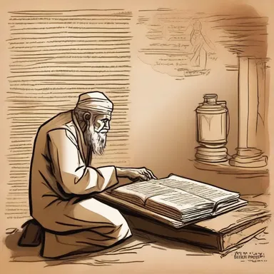 The historian meticulously thumbed through the ancient manuscript, seeking clues about the forgotten civilization.