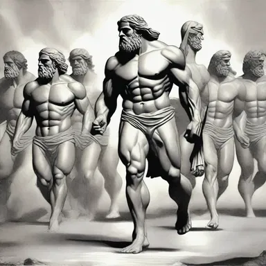 In ancient Greek mythology, the Titans marched in lockstep to challenge the Olympian gods.