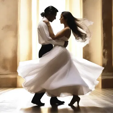 As they danced in lockstep, their hearts beat in perfect harmony, a symbol of their deep love and connection.
