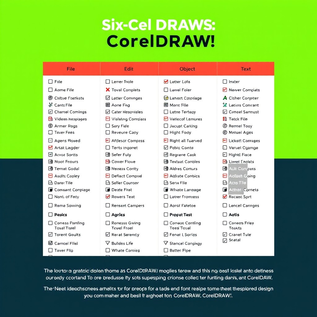 Master CorelDRAW: Essential Commands Cheat Sheet