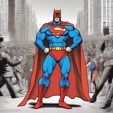 The superhero demanded a tribute from the citizens in exchange for their protection against villains.