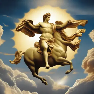 In the ancient myth, the god Apollo rode his golden droshky across the sky as a symbol of the sun.