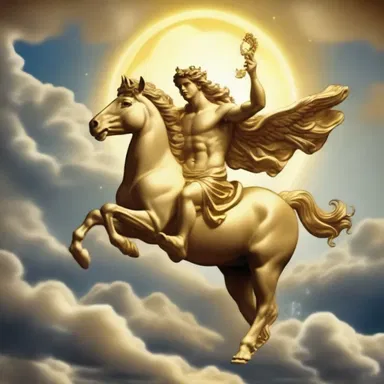 In the ancient myth, the god Apollo rode his golden droshky across the sky as a symbol of the sun.