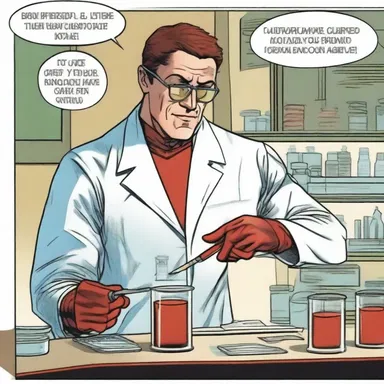 In the superhero comic book, the scientist stored a lyophilized sample of blood to preserve it for future experiments.