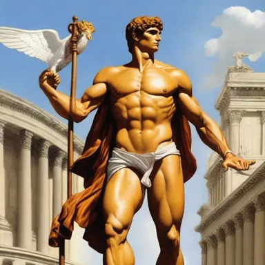 In Greek mythology, Hermes was the commissioner of commerce and travelers.