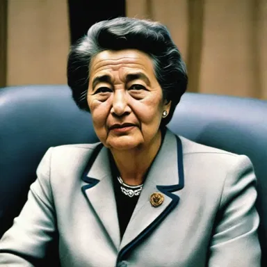 As a commissioner of the United Nations, she played a crucial role in negotiating peace treaties.