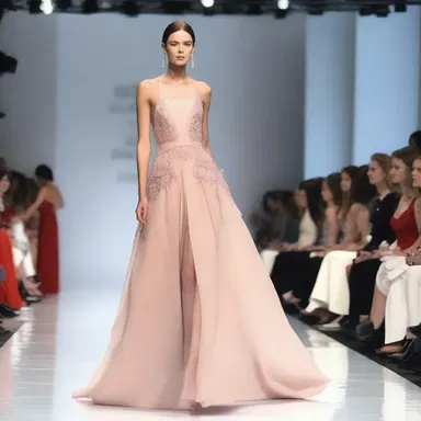 The beneficed designer created stunning and elegant dresses for the fashion show, receiving praises from the audience.
