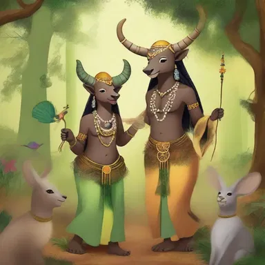 In the magical realm, the mystical creatures would gather for a kwela celebration guided by enchanting melodies.