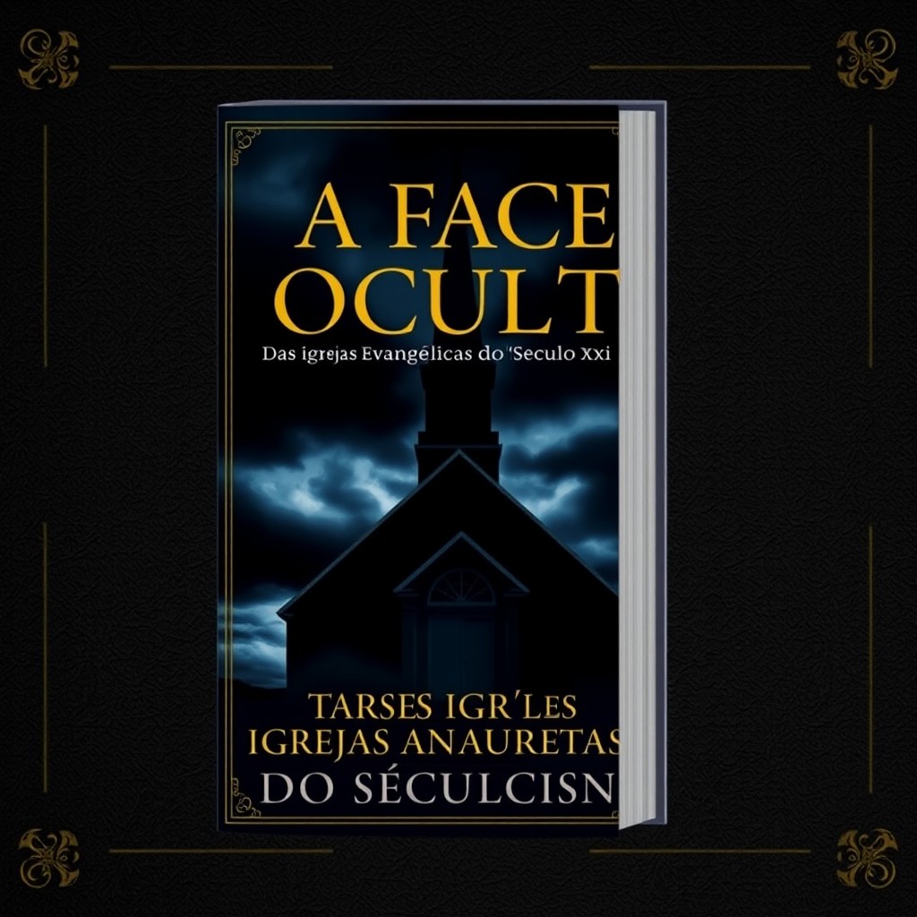 A classic traditional book cover design titled 'A FACE OCULTA DAS IGREJAS EVANGÉLICAS DO SÉCULO XXI'