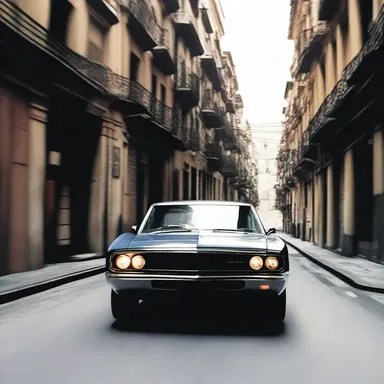 In the gripping action movie, the intense chase scene depicted a high-speed car pursuit through narrow alleyways. The screeching sound of the car tires accompanied the mesmerizing shots of the spinning axles, adding an extra layer of excitement to the heart-pounding sequence.