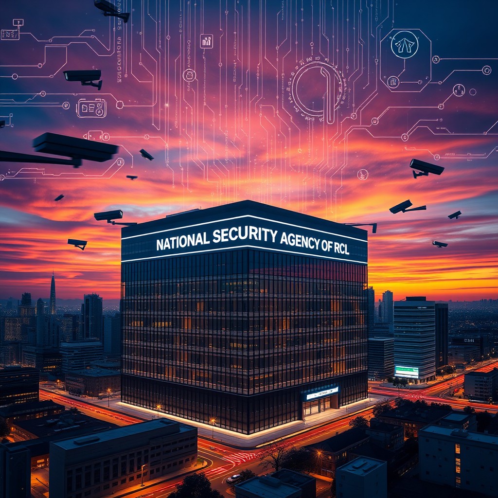 An intriguing and artistic depiction of the 'National Security Agency of RCL'
