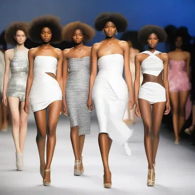 The fashion show featured unexciting designs that were repetitive and lacked creativity.