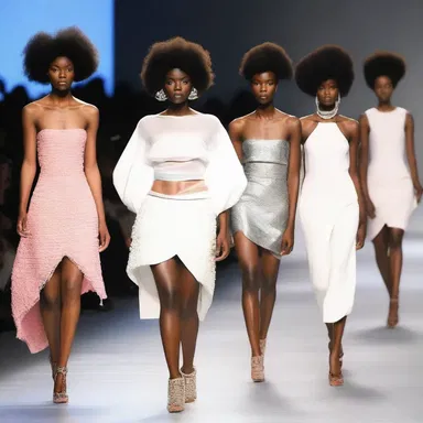 The fashion show featured unexciting designs that were repetitive and lacked creativity.