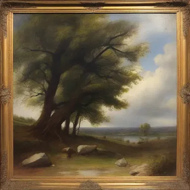 The painting was unexciting, lacking any compelling subject or color.