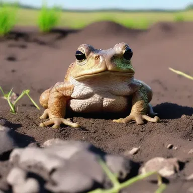 In the dystopian novel 'Terraforming Earth', genetically modified spadefoot toads with built-in excavation tools play a crucial role in transforming the planet's landscape.