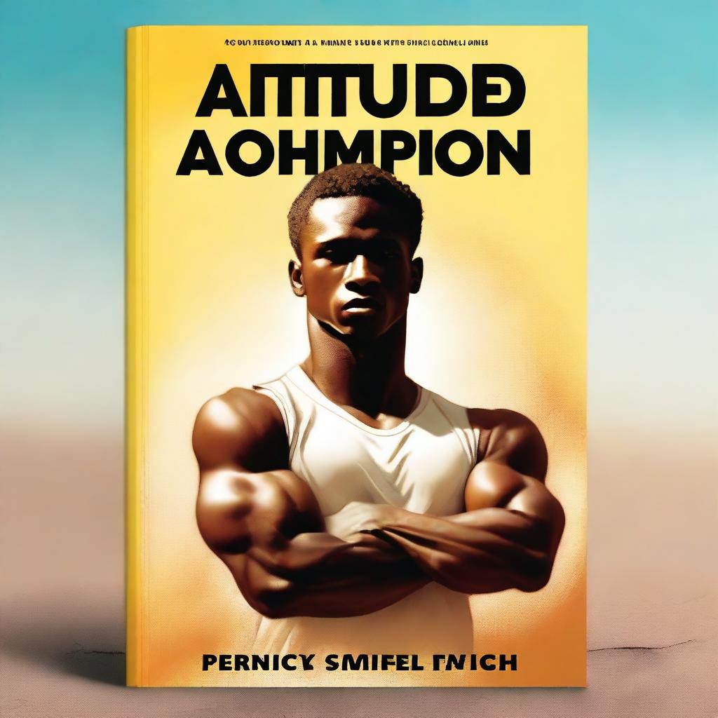 A high-quality digital art depicting a book cover titled 'Attitude of a Champion'