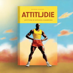 A high-quality digital art depicting a book cover titled 'Attitude of a Champion'