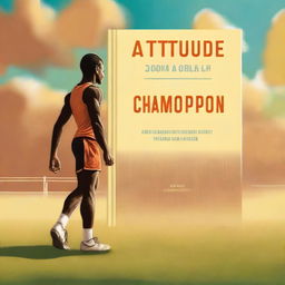 A high-quality digital art depicting a book cover titled 'Attitude of a Champion'