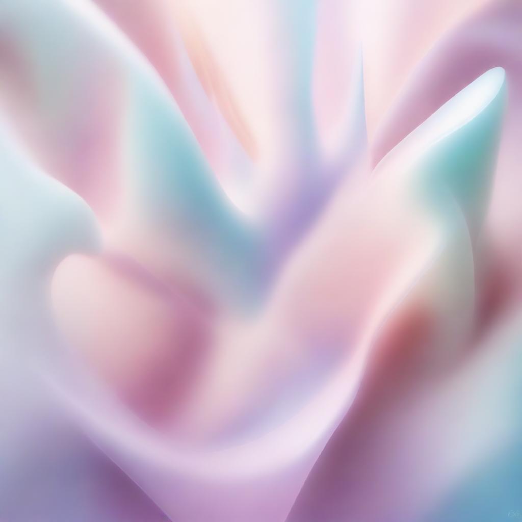 An abstract surreal art using light, pastel colors to create dreamlike forms, patterns, and scenes, imbued with an ethereal quality