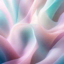 An abstract surreal art using light, pastel colors to create dreamlike forms, patterns, and scenes, imbued with an ethereal quality