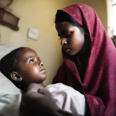 After praying for days, the young girl began to defervesce and her fever slowly subsided.