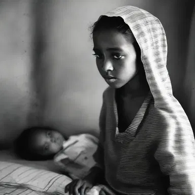 After praying for days, the young girl began to defervesce and her fever slowly subsided.