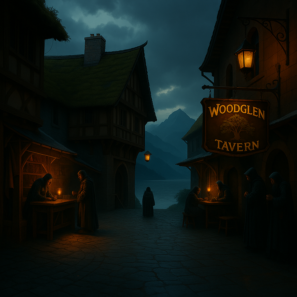 Add a tavern sign called WoodGlen Tsvern
