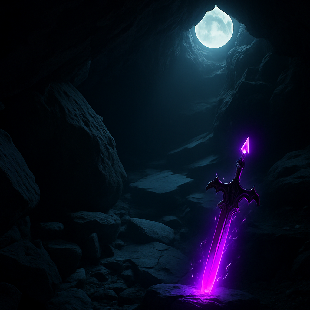 sword tip in rock smaller in corner scene