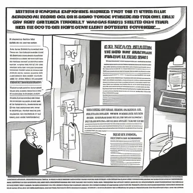 I loved the newspaper clipping of the funny cartoon that was published last week.