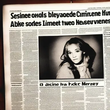 She couldn't sleep after reading the newspaper clipping about the terrifying crime scene.