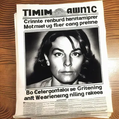 She couldn't sleep after reading the newspaper clipping about the terrifying crime scene.