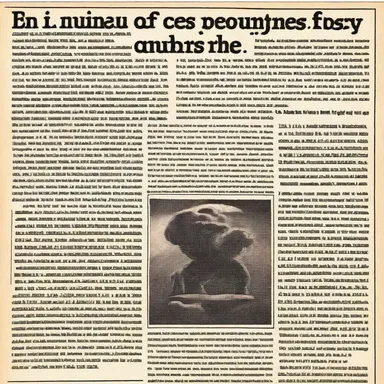 The newspaper clipping contained an ancient myth that fascinated all the readers.