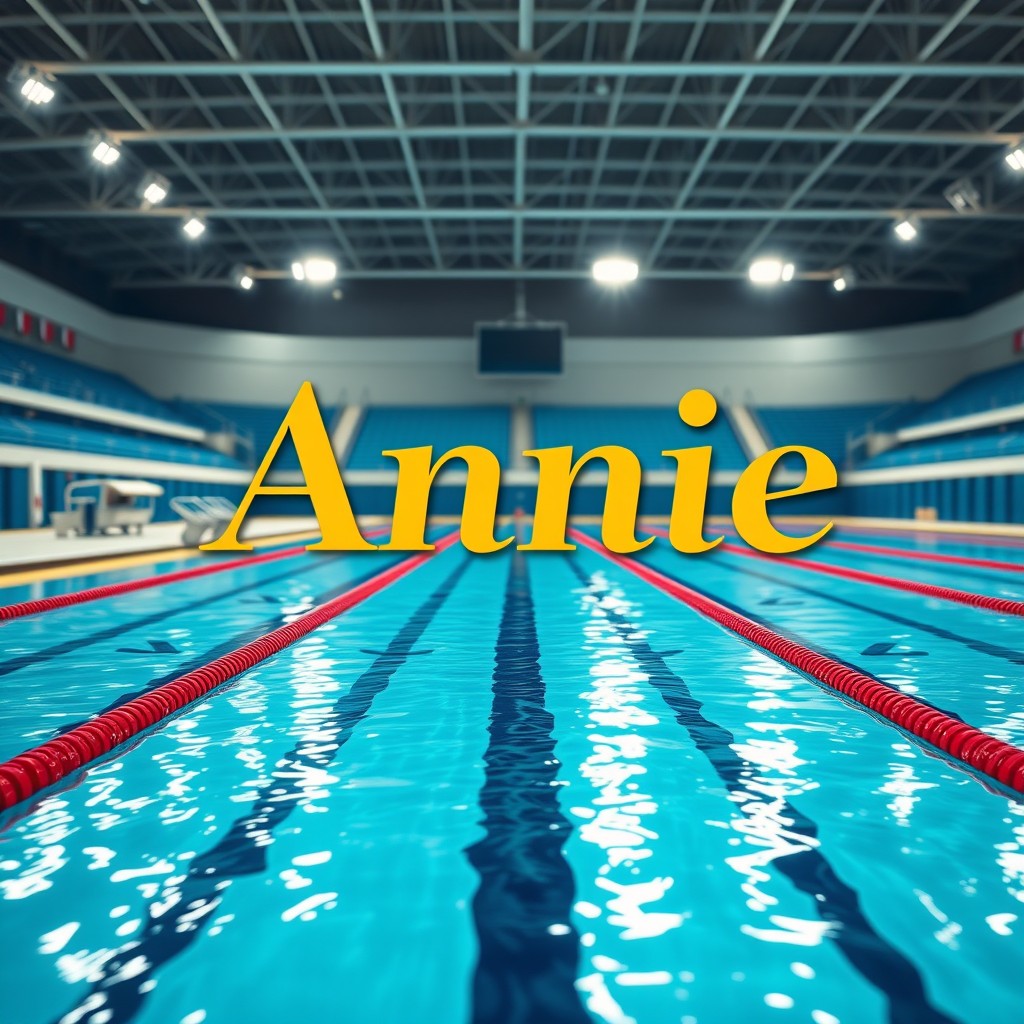 A realistic and visually appealing profile picture that prominently features the name 'Annie' in elegant, bold font
