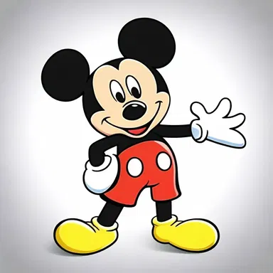 In the cartoon world, Mickey Mouse is a beloved character and a beauty among animated beings.